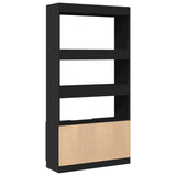 Highboard Black 92x33x180 cm Engineered Wood 3309619
