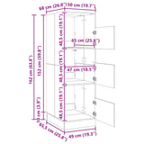 Laundry Cabinet with Storage with Door Old Wood Engineered wood 3422798