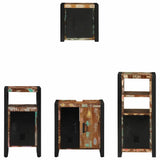 Bathroom Furniture Set 4 pcs Multicolour Solid Reclaimed Wood 3305647