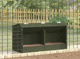 Rabbit Feeder Olive Green 64.5 x 25.5 x 45.5 cm 874595