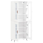 Highboard White 69.5x34x180 cm Engineered Wood 3198249