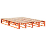 Bed Frame without Mattress Wax Brown 140x190 cm Solid Wood Pine 3306524