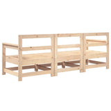 3 Piece Garden Lounge Set Solid Wood Pine 825527