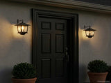 Wall Mount Lamp with LED Bulb 2 pcs Black 19 x 14 x 25 cm 42042689