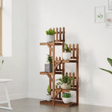 Flower Stand 60x25x130 cm Solid Wood Fir 362873