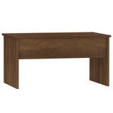 Coffee Table Brown Oak 80x50.5x41.5 cm Engineered Wood 819289