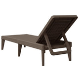 Sun Lounger Brown 186x60x29 cm PP 364217