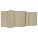4 Piece TV Cabinet Set Sonoma Oak Engineered Wood 3078993