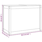 Laundry Box 88.5x44x66 cm Solid Wood Pine 823569