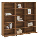 CD Cabinet Brown Oak 100x23x89.5 cm Engineered Wood 815485