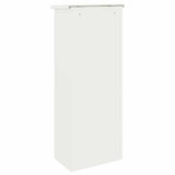 Parcel Drop Box with Storage White 44.5 x 29 x 110.5 cm Steel 874927