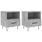 Bedside Cabinets 2 pcs Concrete Grey 40x35x47.5 cm Engineered Wood 827429