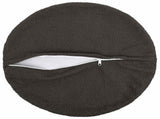 Cushion Cover 6 pcs HEERLEN Dark Grey 60 cm Boucl 922948