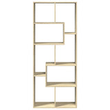 Room Divider Bookcase Sonoma Oak 67x25x161.5 cm Engineered Wood 858077