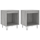 Bedside Cabinets 2 pcs Grey Sonoma 40x35x50 cm Engineered Wood 830729