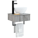 Wall-Mounted Wash Basin Grey Sonoma 40 x 35 x 39 cm 890174