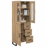 Highboard with Drawer 2 pcs Artisan Oak Engineered Wood 3415908
