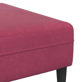 Living Room Couch 3 pcs Wine Red 3335126