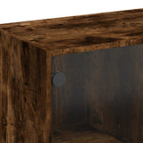Sideboard Smoked Oak 102x37x75.5 cm Engineered Wood 3295875