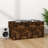 815252 Vinyl Storage Box Smoked Oak 71x34x36 cm Engineered Wood