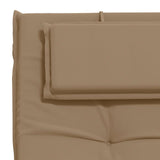 Sunlounger Cushion GEMERT 100% Polyester Taupe 190 x 60 x 9 cm 947540