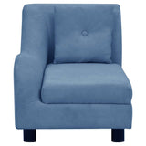Dog Sofa with Pillow Blue 83x44x44 cm Plush 171104