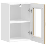 Kitchen Wall Cabinet with Glass Door Kalmar Artisan Oak Engineered Wood 853536