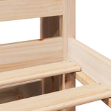 Bookcase Bed without Mattress 160x200cm Solid Wood Pine 3322267