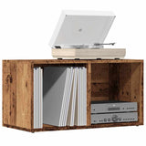LP Storage Box Old Wood 69.5x34x36 cm Engineered Wood 855786