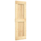 Sliding Door with Hardware Set 70x210 cm Solid Wood Pine 3203203
