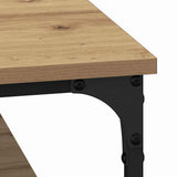Coffee Table Artisan oak 100 x 100 x 40 cm Engineered Wood 883501