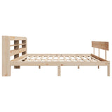 Bed Frame without Mattress 200x200 cm Solid Wood Pine 3306627