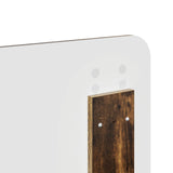 Bed Frame Smoked Oak 120 x 200 cm Solid Pine Wood 3412510