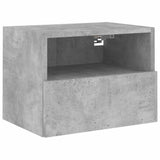 5 Piece TV Wall Units Concrete Grey Engineered Wood 3216514