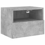 5 Piece TV Wall Units Concrete Grey Engineered Wood 3216542