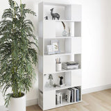Book Cabinet Room Divider White 80x24x186 cm Engineered Wood 809152