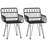 Garden Dining Set Black 3157852