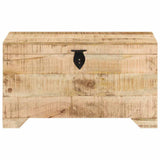 328293 Storage Chest Solid Rough Mango Wood