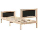 Bed Frame with Headboard Light Grey 80 x 200 cm Fabric 878429