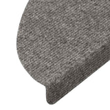 ZNTS Stair Mats Self-adhesive 20 pcs Grey 65x22.5x3.5 cm 3365911