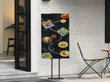 Trade Show Displays 2 pcs Black 30 x 23.5 x 210 cm Steel 3407634