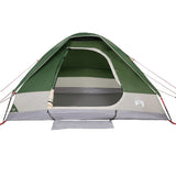 ZNTS Camping Tent Dome 4-Person Green Waterproof 94777