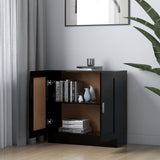 Book Cabinet Black 82.5x30.5x80 cm Engineered Wood 802706