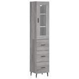 Highboard Grey Sonoma 34,5x34x180 cm Engineered Wood 3199255