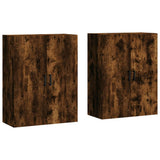 Wall Mounted Cabinets 2 pcs Smoked Oak 69.5x34x90 cm 3195624