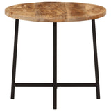 Coffee Table Natural Wood Solid Mango Wood and Iron Medium 371969