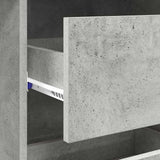 Desk Concrete Grey 90 x 37.5 x 75 cm Engineered Wood 869493