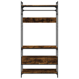 Wardrobe with Drawers Smoked Oak 89x39x184.5 cm Engineered Wood 838955