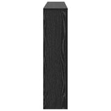 Radiator Cover Black Oak 175 x 20 x 82 cm Engineered Wood 869226