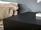Storage Cabinet w/ Two Shelves Wooden Sideboard Freestanding Kitchen Cupboard Bookcase - Black T3398P340986